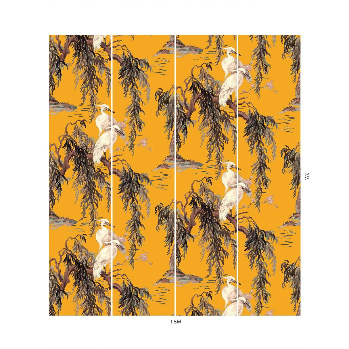 House of Hackney ZEUS Wallpaper - Ochre (9'10" - full height)