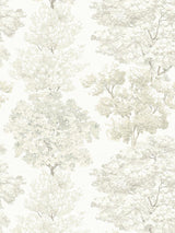 Old World Weavers Central Park Wallcovering Ivory Wallpaper