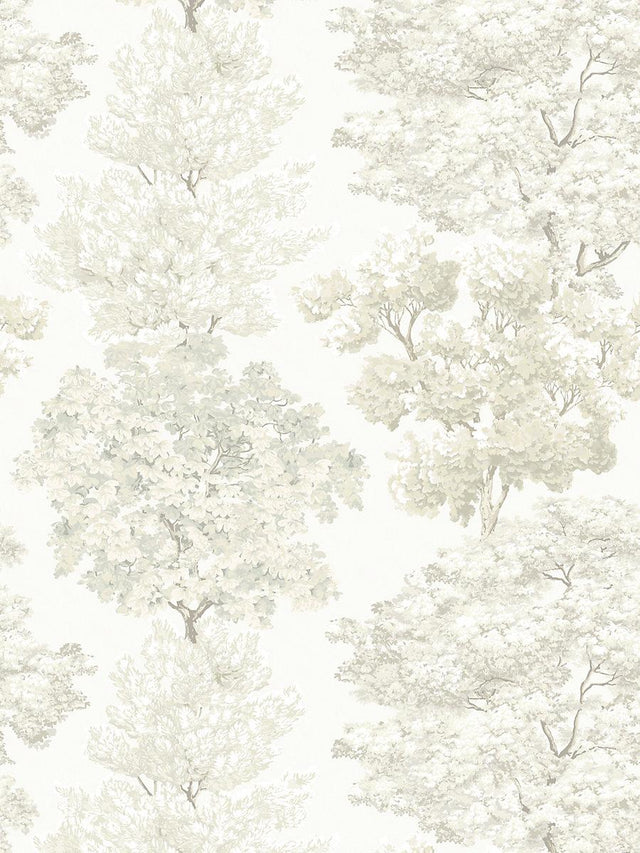 Old World Weavers Central Park Wallcovering Ivory Wallpaper