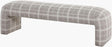 Surya Belva BLVA-001 18"H x 60"W x 17"D Bench/Ottoman/Stool