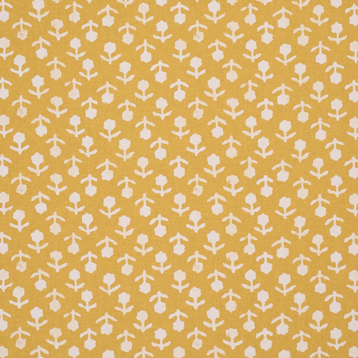Schumacher Beatriz Handprint Saffron Fabric