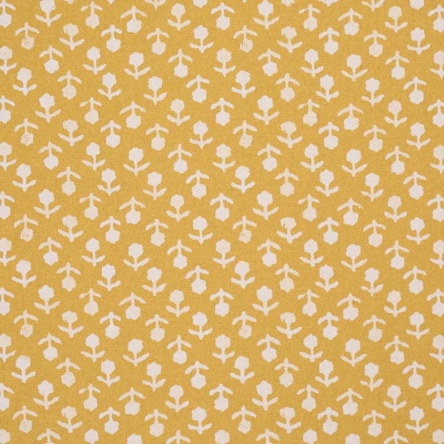 Schumacher Beatriz Handprint Saffron Fabric