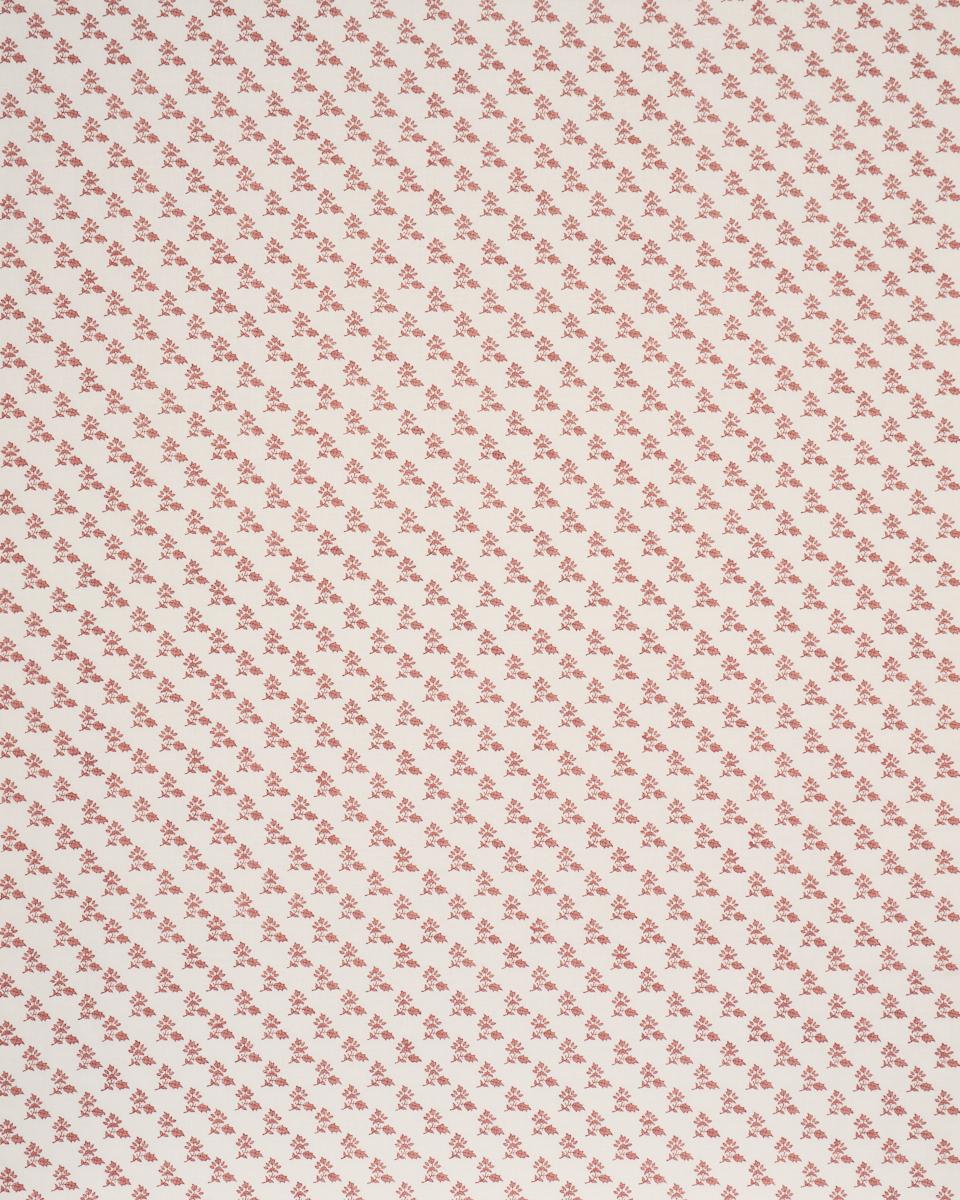 Schumacher Torbay Hand-Block Print Persimmon Fabric