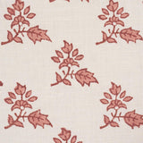 Schumacher Torbay Hand-Block Print Persimmon Fabric