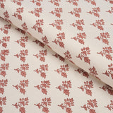Schumacher Torbay Hand-Block Print Persimmon Fabric