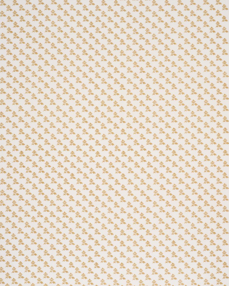 Schumacher Torbay Hand-Block Print Yellow Fabric