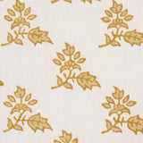 Schumacher Torbay Hand-Block Print Yellow Fabric