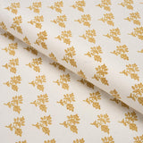 Schumacher Torbay Hand-Block Print Yellow Fabric