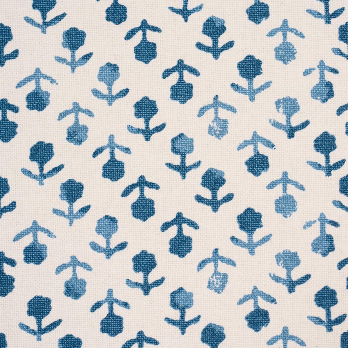 Schumacher Beatriz Handprint Cobalt Fabric