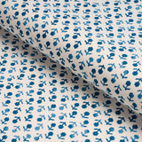 Schumacher Beatriz Handprint Cobalt Fabric