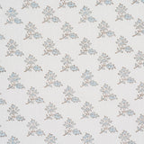 Schumacher Torbay Hand-Block Print Sky Fabric