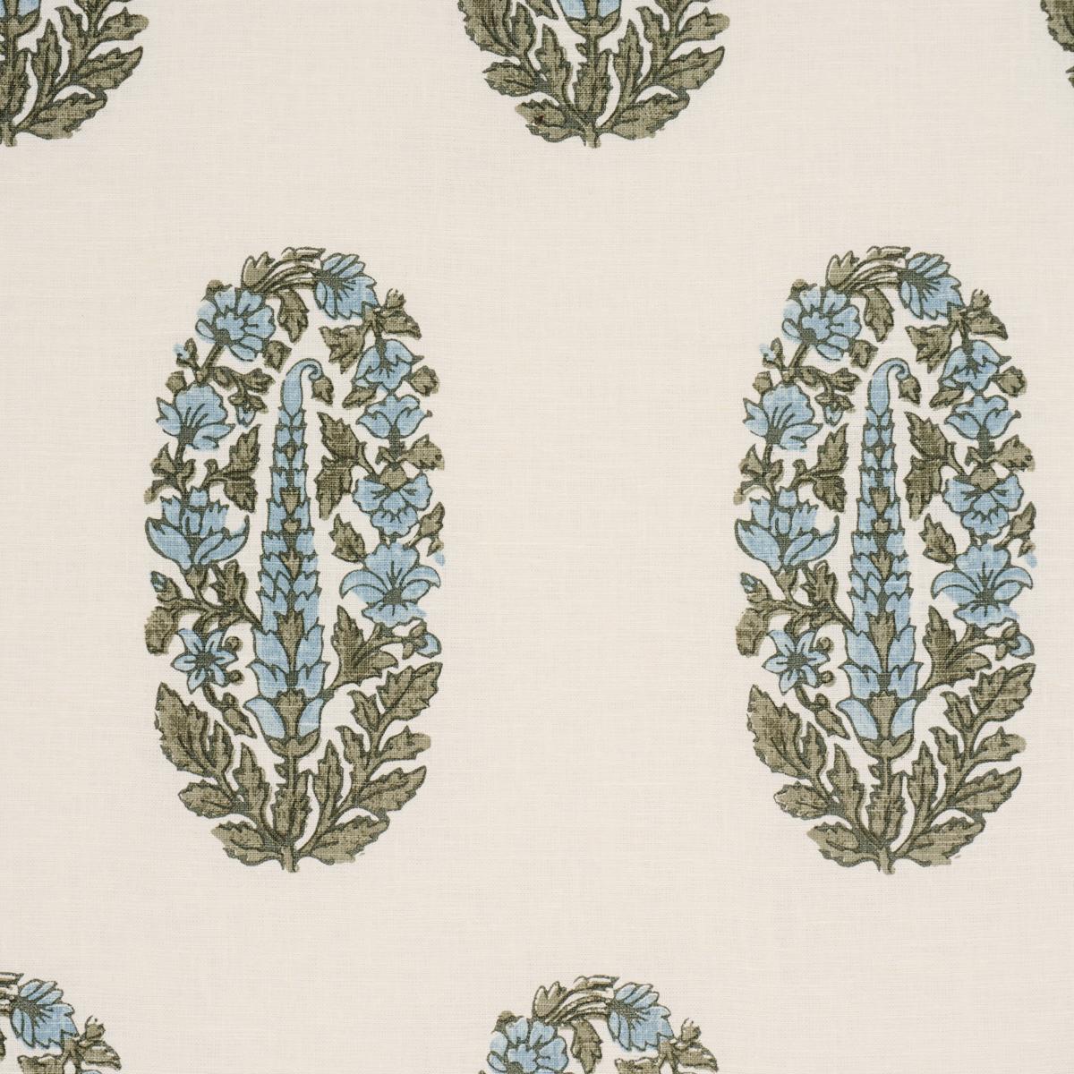 Schumacher Askandra Flower Aquamarine Fabric