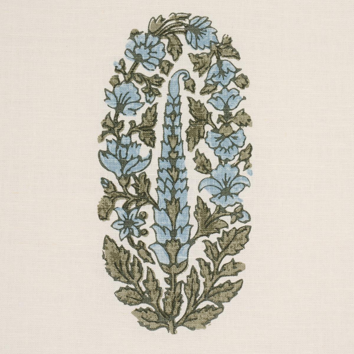 Schumacher Askandra Flower Aquamarine Fabric