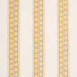 Schumacher Amira Hand-Block Print Ochre Fabric
