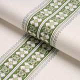 Schumacher Amira Hand-Block Print Green Fabric