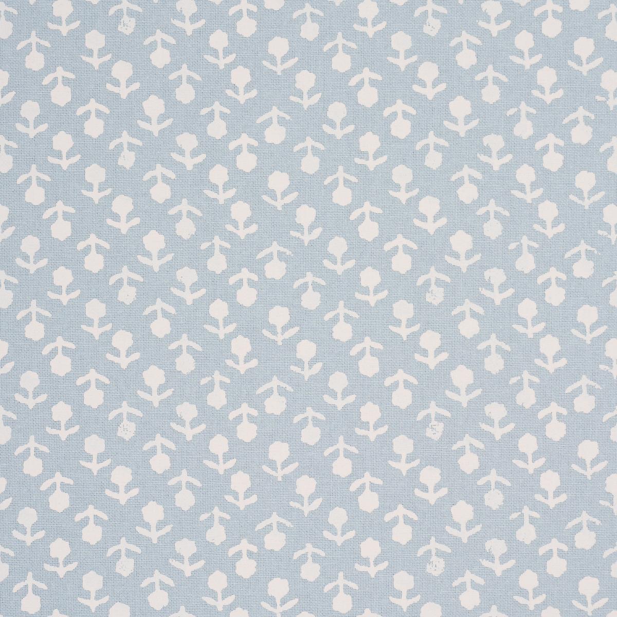 Schumacher Beatriz Handprint Blue Fabric
