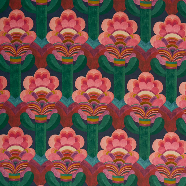 Schumacher Fleur Indienne Velvet Rose Fabric
