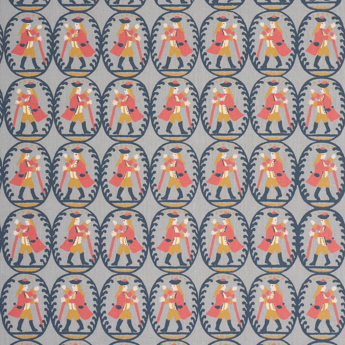 Schumacher Country Gentleman Blue Fabric
