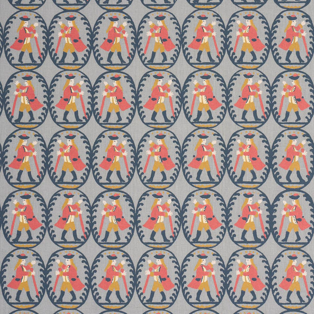 Schumacher Country Gentleman Blue Fabric