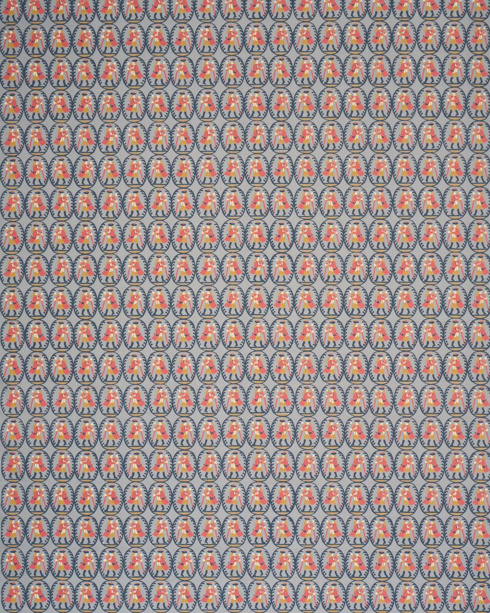 Schumacher Country Gentleman Blue Fabric
