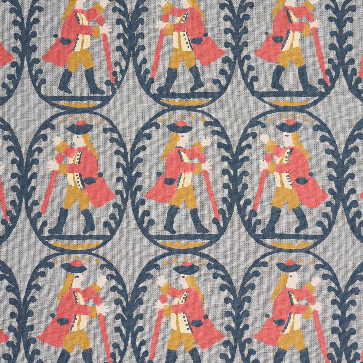 Schumacher Country Gentleman Blue Fabric