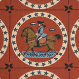 Schumacher George Washington Red Fabric