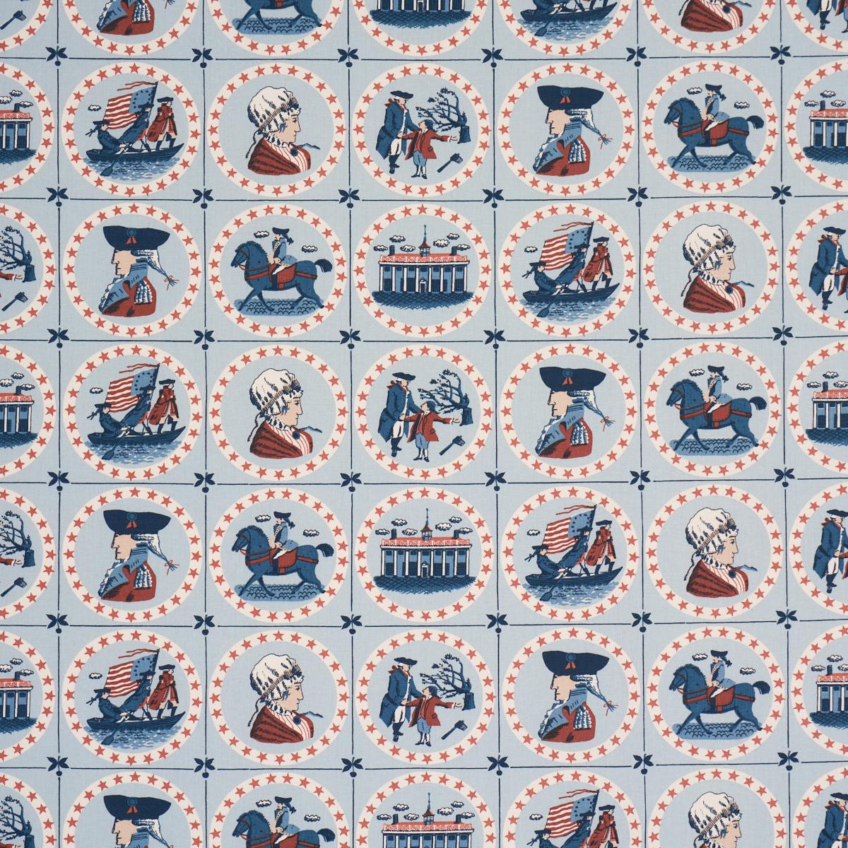 Schumacher George Washington Sky Fabric