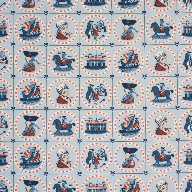 Schumacher George Washington Sky Fabric