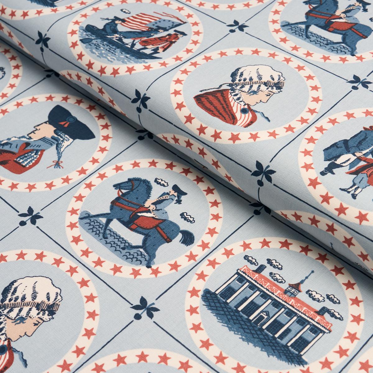 Schumacher George Washington Sky Fabric