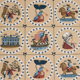 Schumacher George Washington Neutral Fabric