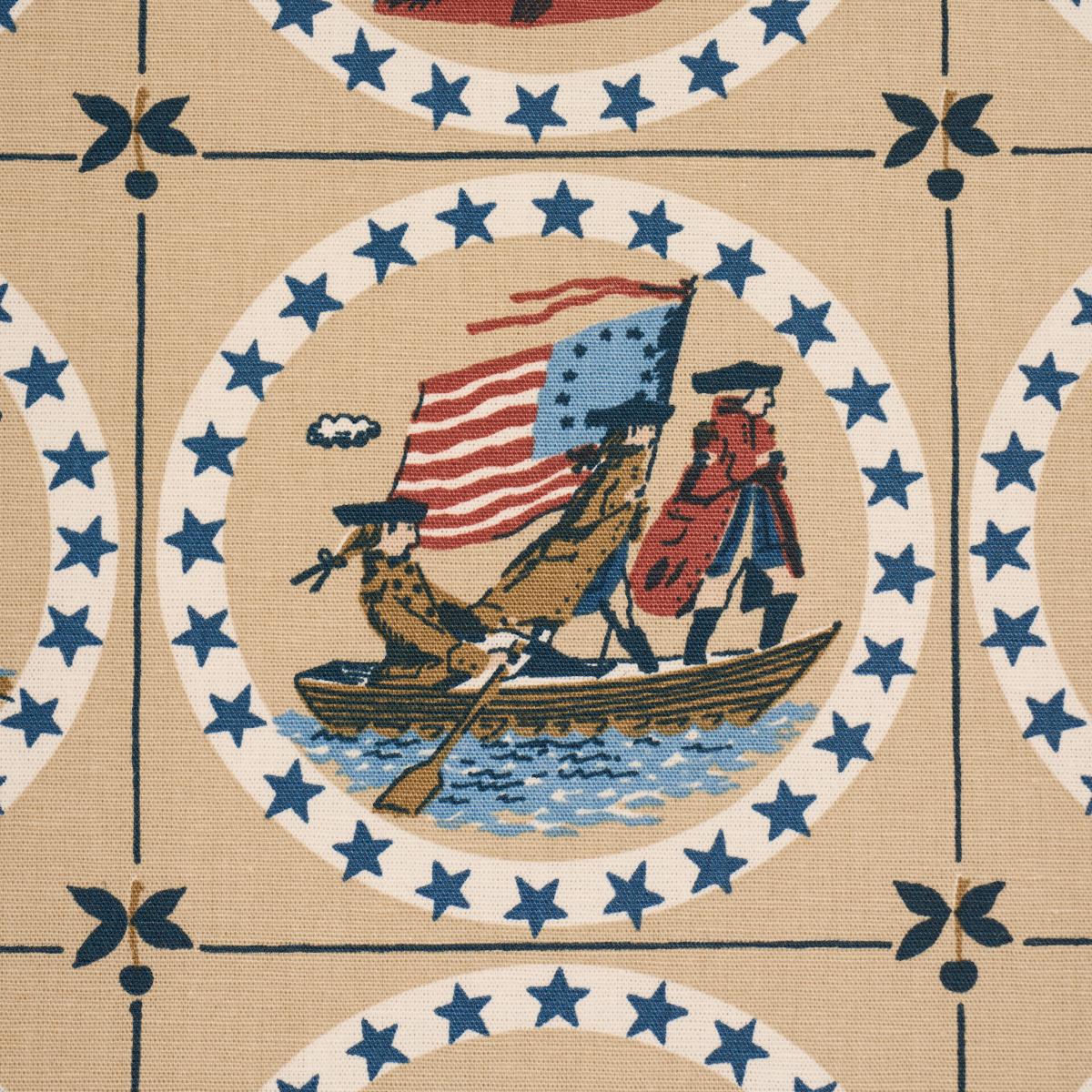 Schumacher George Washington Neutral Fabric