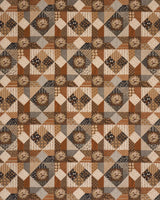Schumacher Variable Star Sepia Fabric