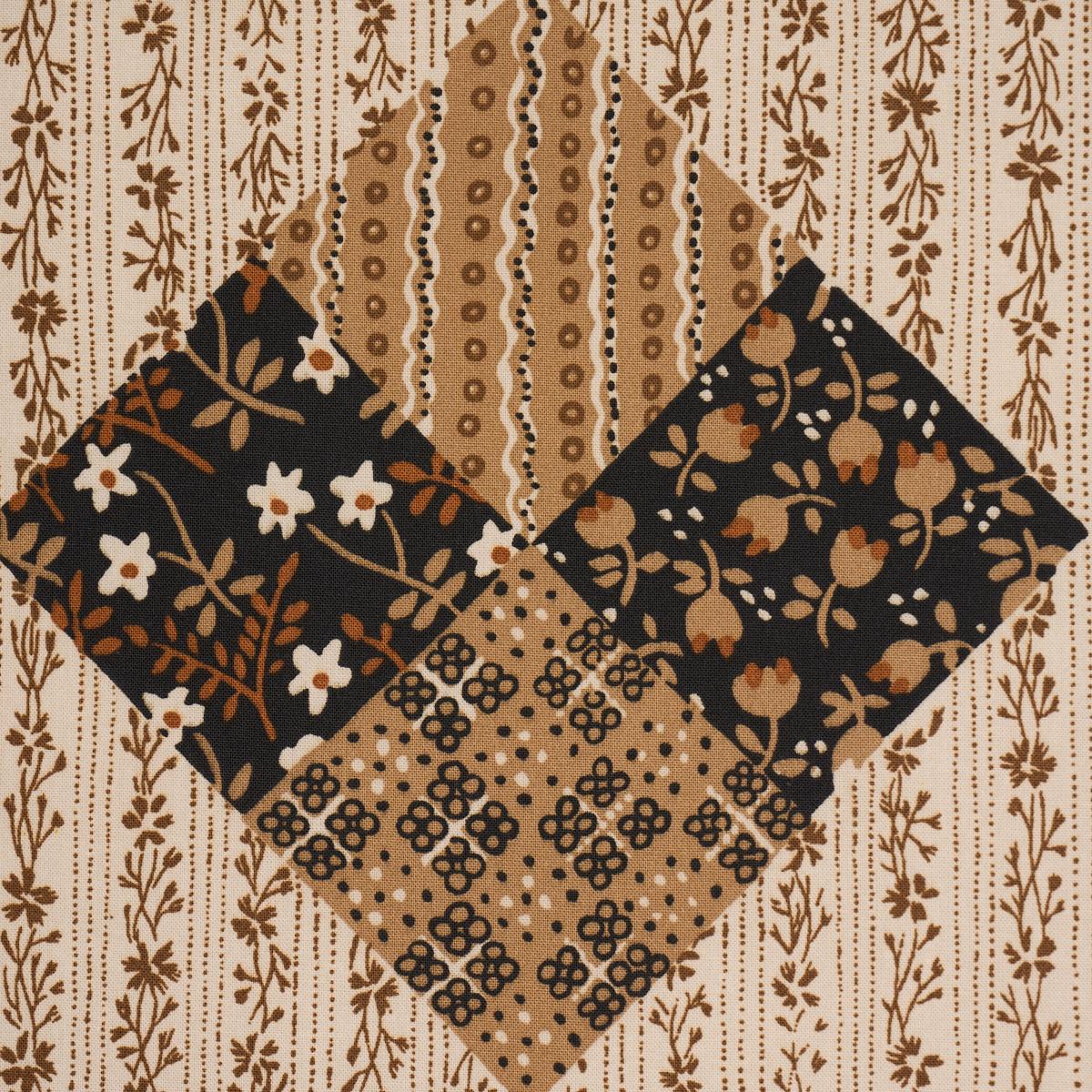 Schumacher Variable Star Sepia Fabric