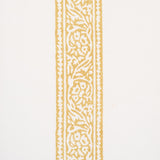 Schumacher Mahdavi Stripe Hand-Block Print Yellow Fabric