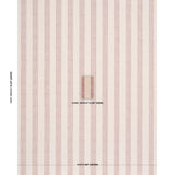 Schumacher Mahdavi Stripe Hand-Block Print Red Fabric