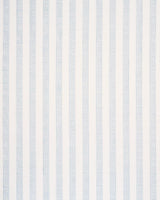 Schumacher Mahdavi Stripe Hand-Block Print Sky Fabric