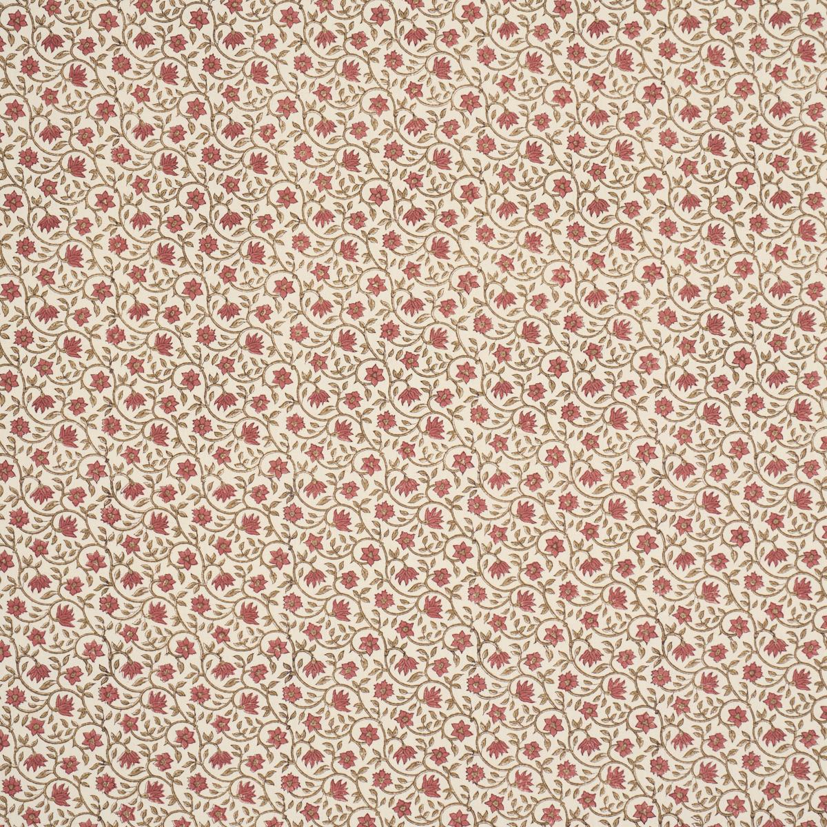 Schumacher Malaya Hand-Block Print Red Fabric