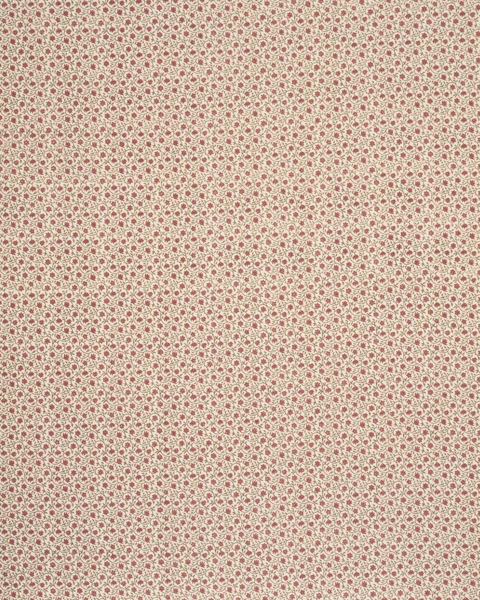 Schumacher Malaya Hand-Block Print Red Fabric