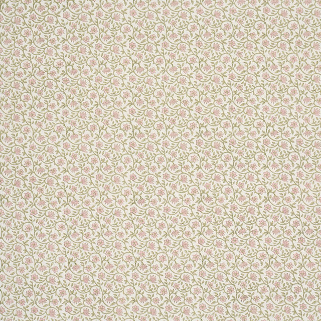 Schumacher Malaya Hand-Block Print Petal Fabric