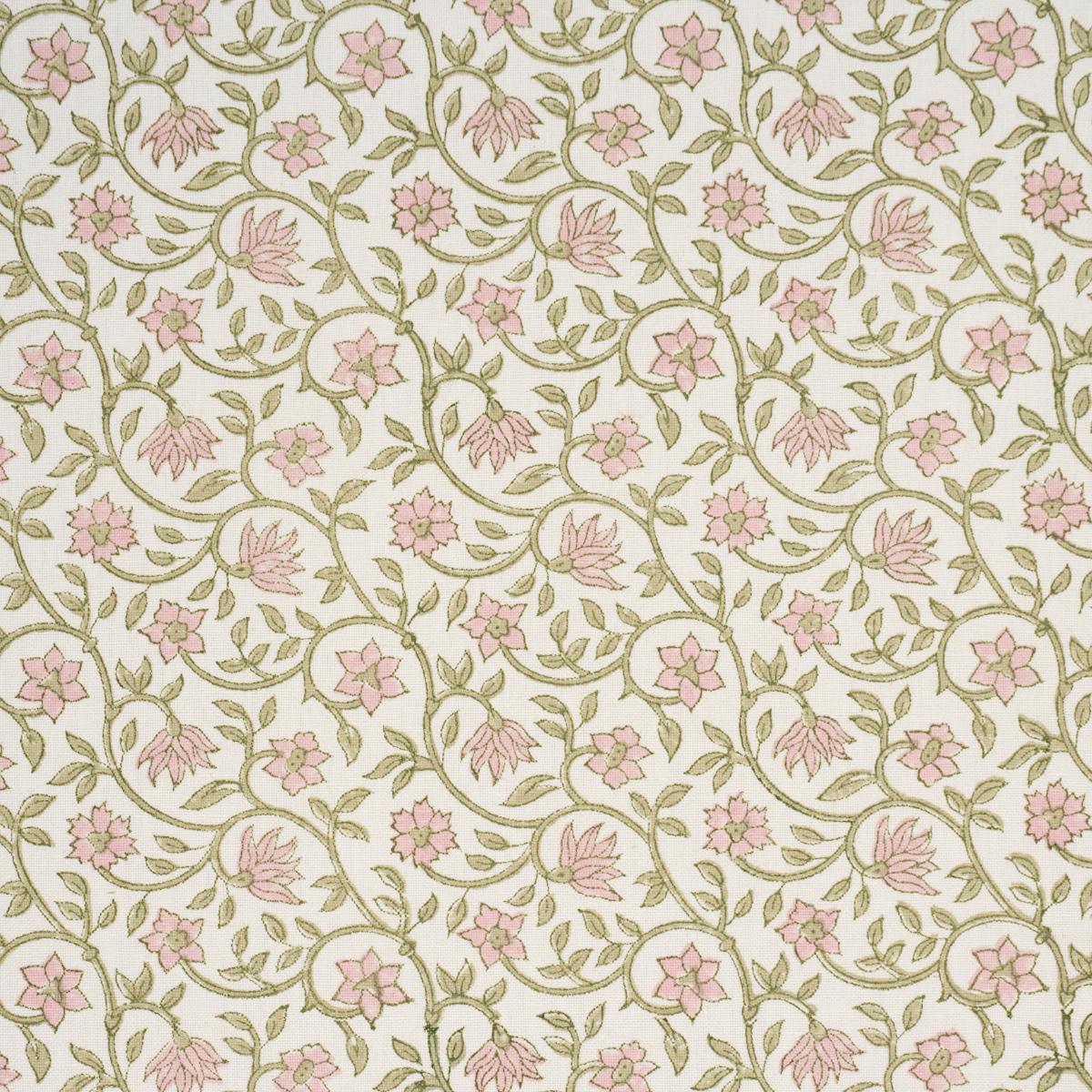 Schumacher Malaya Hand-Block Print Petal Fabric