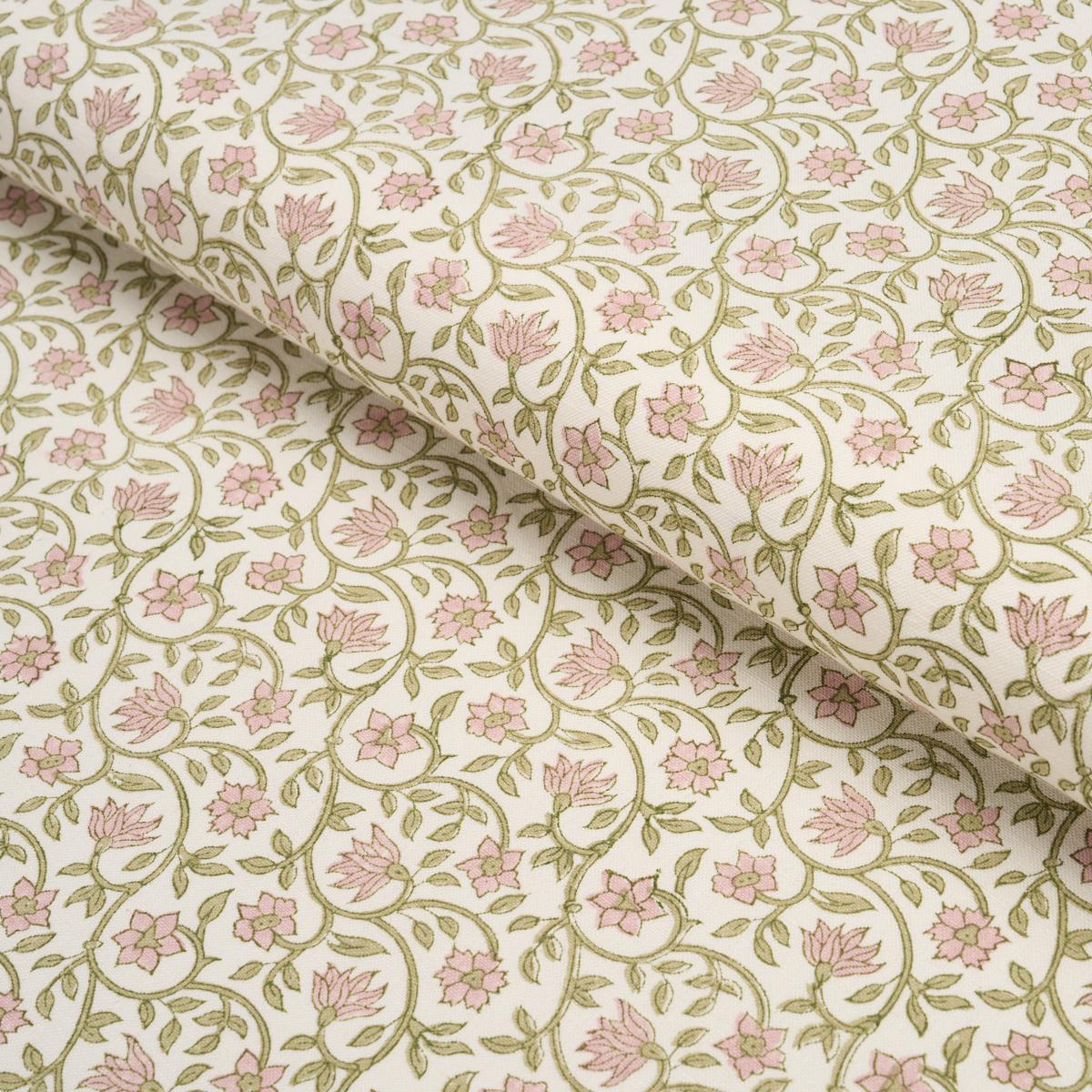 Schumacher Malaya Hand-Block Print Petal Fabric