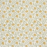 Schumacher Malaya Hand-Block Print Yellow Fabric