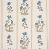 Schumacher Ellora Hand-Print Blue Fabric