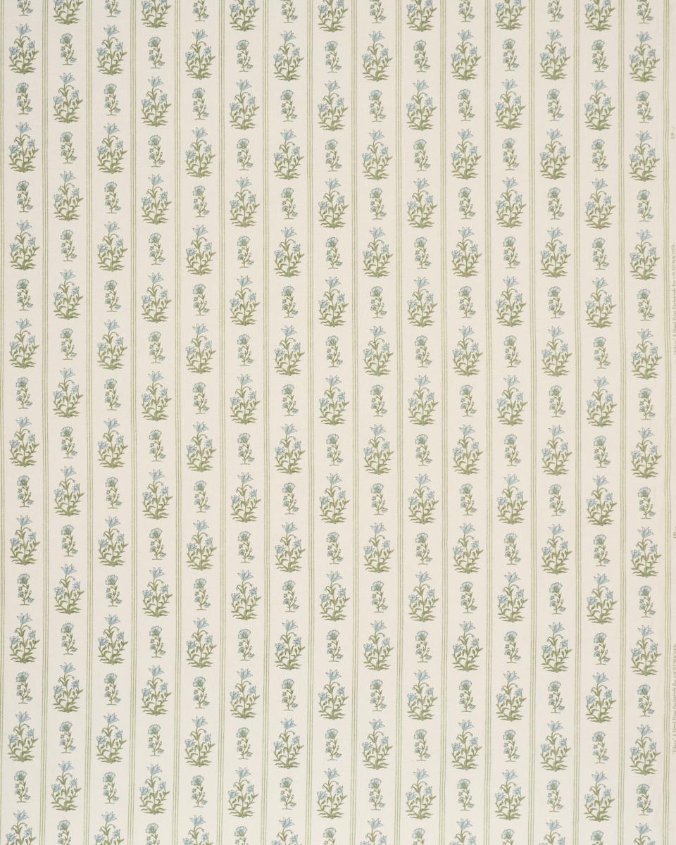 Schumacher Ellora Hand-Print Leaf Fabric