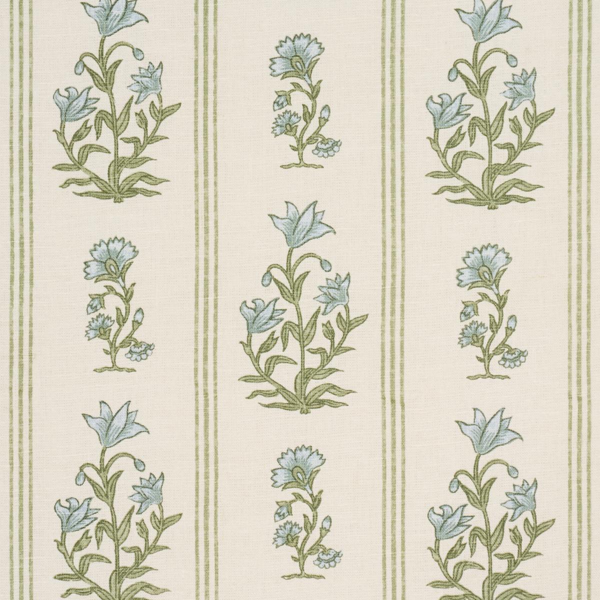 Schumacher Ellora Hand-Print Leaf Fabric