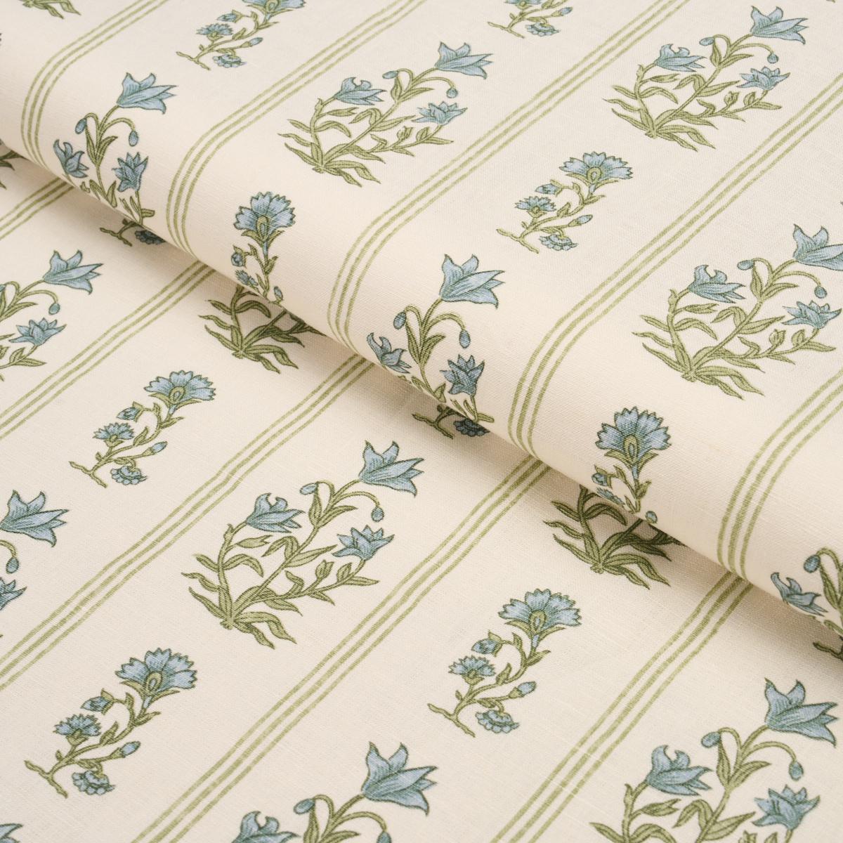 Schumacher Ellora Hand-Print Leaf Fabric