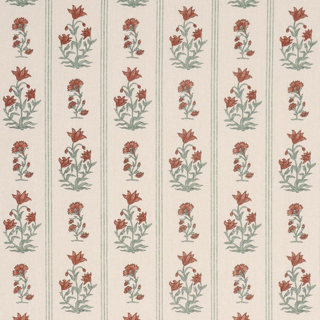 Schumacher Ellora Hand-Print Spice Fabric