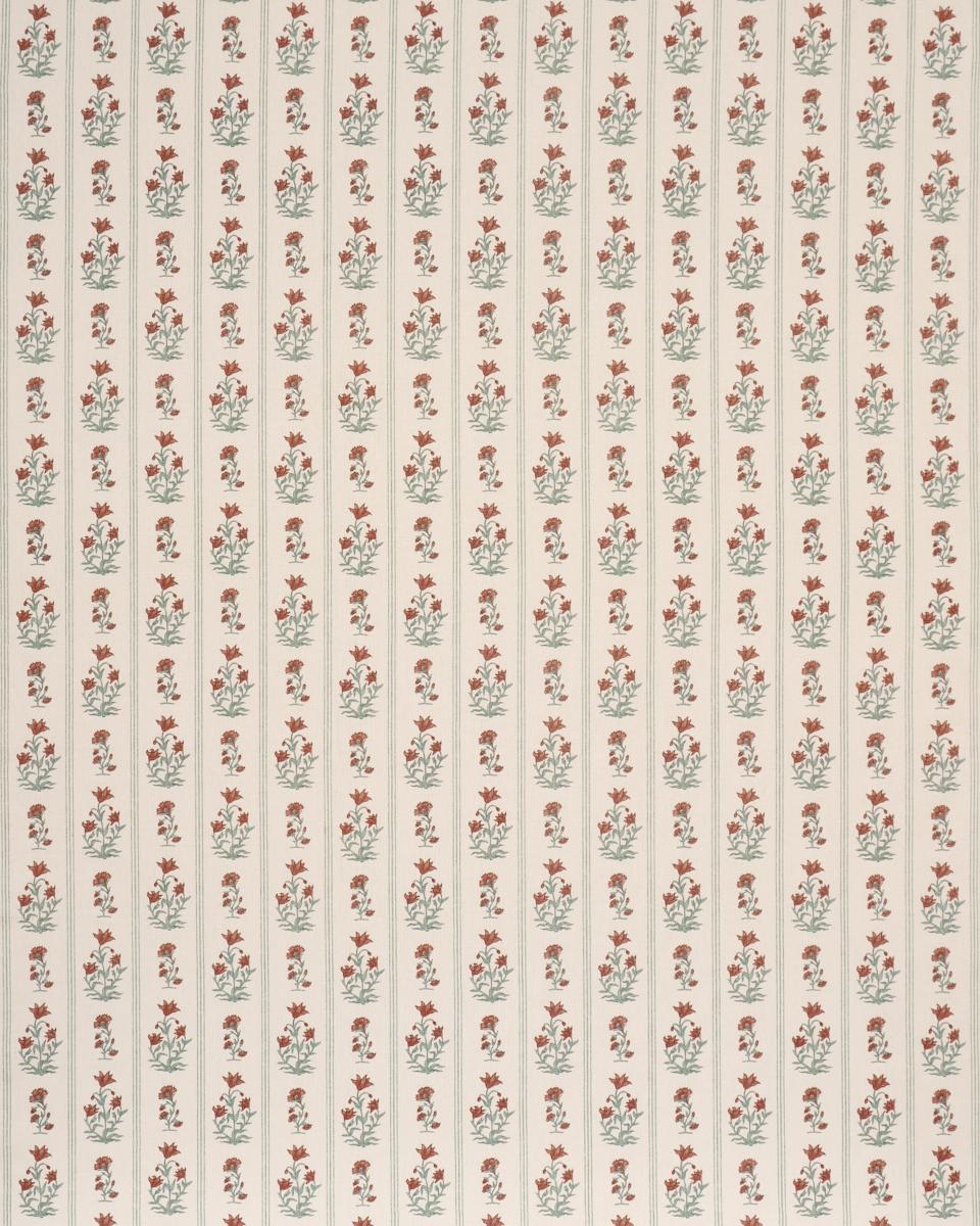 Schumacher Ellora Hand-Print Spice Fabric