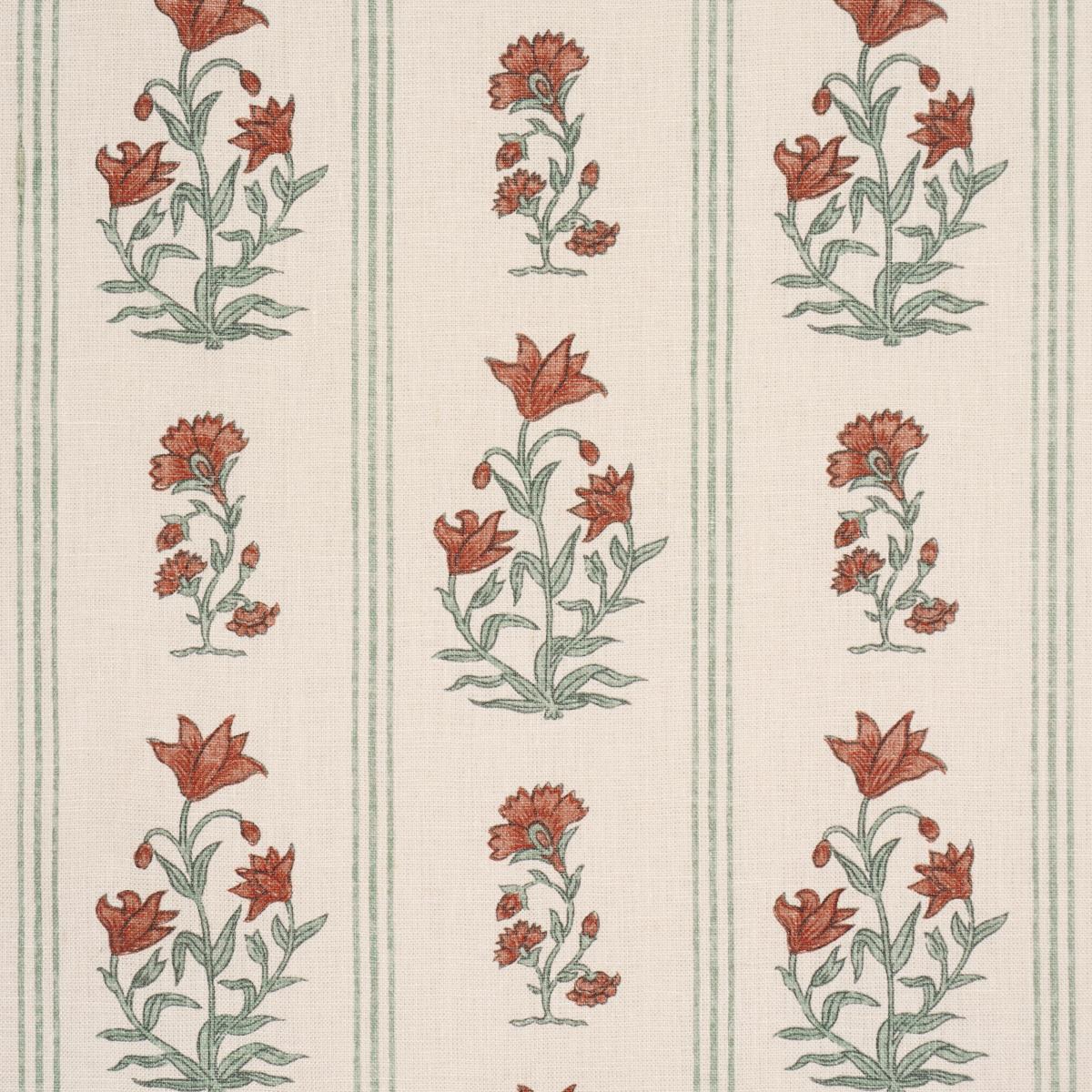 Schumacher Ellora Hand-Print Spice Fabric