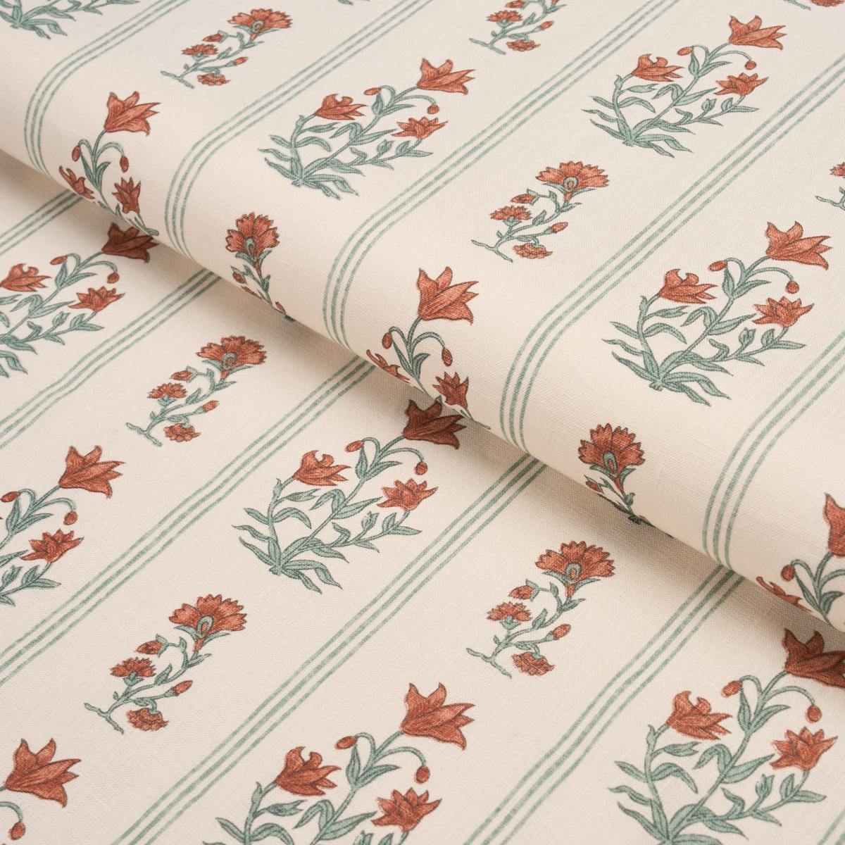 Schumacher Ellora Hand-Print Spice Fabric